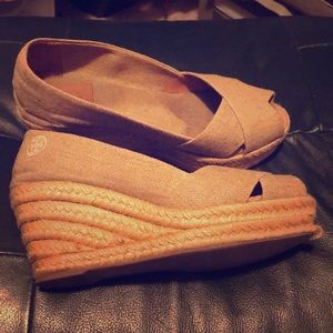 Tory Burch Espadrilles Peep Toe Sz 8B